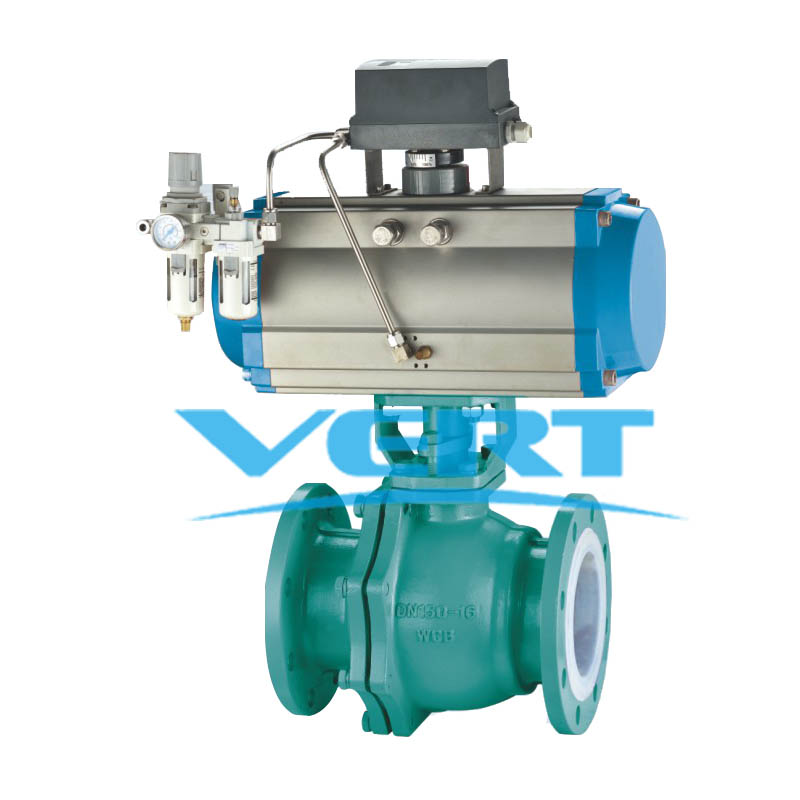 V型襯(chèn)氟調節球(qiu)閥